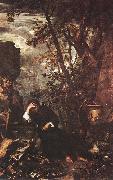 ROSA, Salvator Democritus in Meditation af oil painting on canvas